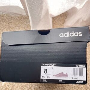 Adidas Grand Court Sneaker size 8 men’s/9.5 women’s worn once.